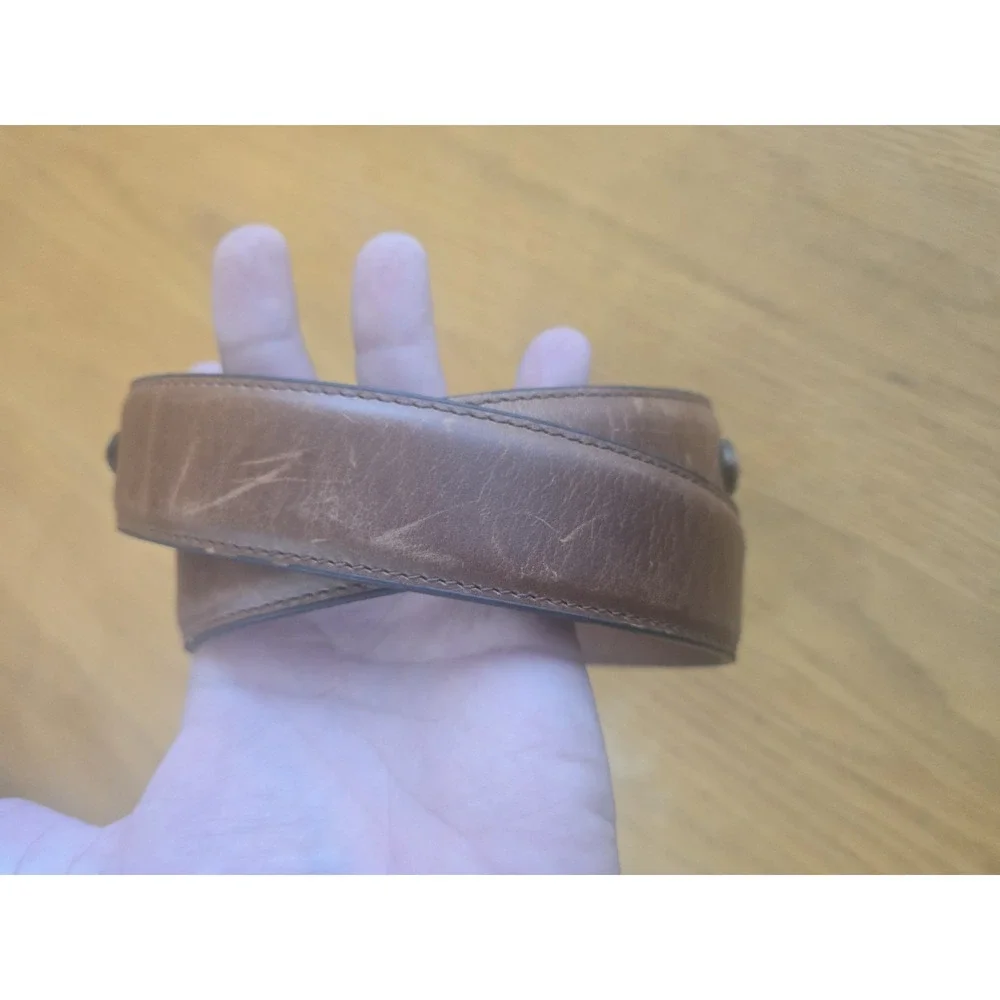 3-D Belt Co Leather Belt Brown Full Grain Cowhide Western 2058 USA Size 38